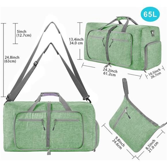 TRAVEL Duffle Bag For Men, H Light Green - Picture 2 of 7